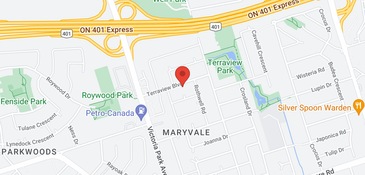 map of 39 Terraview Blvd